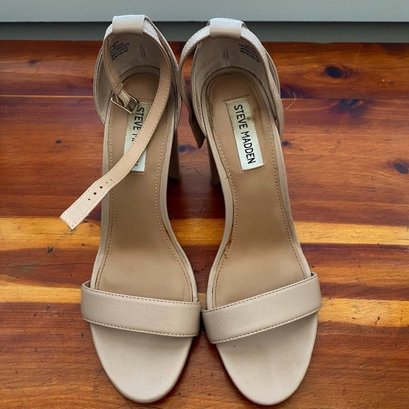 Steve Madden Carrson Dress Sandal Blush Leather (Sz. 9) - Picture 6 of 10